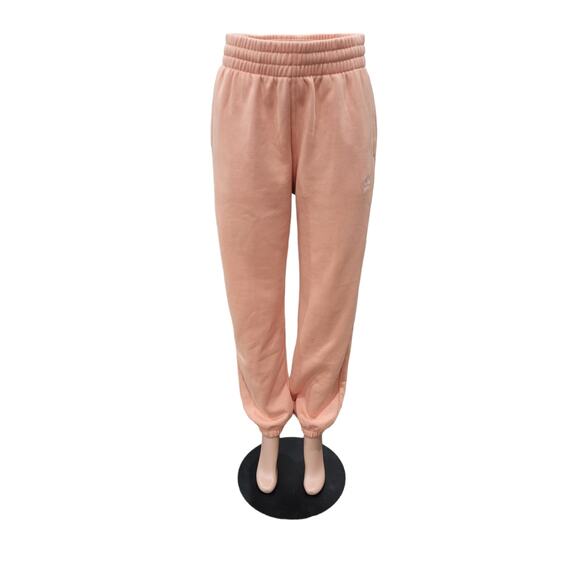 Adidas Women's Adicolor Essentials Fleece Jogger Pants – Peach, Size 30 Waist - Picture 1 of 15